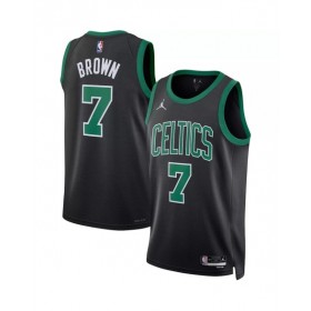 Camiseta de baloncesto para hombre de la marca Jordan, edición Statement Swingman, color negro, Jaylen Brown #7, Boston Celtics, 2022/23