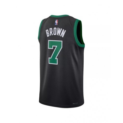 Camiseta de baloncesto para hombre de la marca Jordan, edición Statement Swingman, color negro, Jaylen Brown #7, Boston Celtics, 2022/23