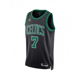 Camiseta de baloncesto para hombre de la marca Jordan, edición Statement Swingman, color negro, Jaylen Brown #7, Boston Celtics, 2022/23