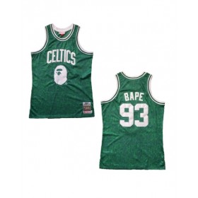 Camiseta de baloncesto verde Swingman ABC de los Celtics de BAPE x Mitchell & Ness