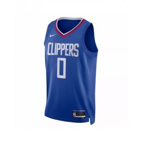 Camiseta Nike Royal Swingman Russell Westbrook #0 de Los Angeles Clippers 2022/23 para hombre - Edición Icon