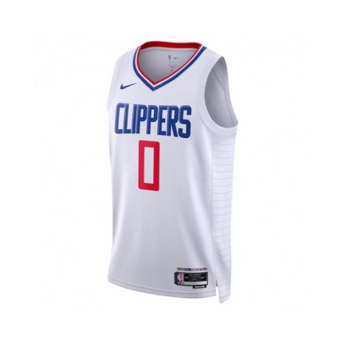 Camiseta Nike Swingman Russell Westbrook #0 de Los Angeles Clippers para hombre, edición Association, color blanco 2022/23