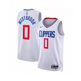 Camiseta Nike Swingman Russell Westbrook #0 de Los Angeles Clippers para hombre, edición Association, color blanco 2022/23