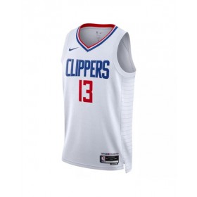 Camiseta Nike blanca Swingman Paul George #13 de los LA Clippers 2022/23 para hombre - Edición de la asociación