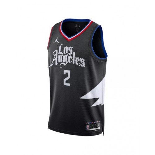 Camiseta Swingman de la edición especial 2022/23 de Kawhi Leonard #2 de los LA Clippers para hombre de Jordan Brand en color negro