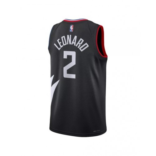 Camiseta Swingman de la edición especial 2022/23 de Kawhi Leonard #2 de los LA Clippers para hombre de Jordan Brand en color negro