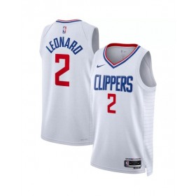 Camiseta Nike Swingman Kawhi Leonard #2 de Los Ángeles Clippers para hombre, edición de la asociación, color blanco 2022/23