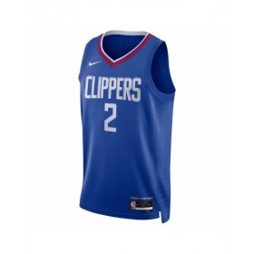 Camiseta Nike Royal Swingman Kawhi Leonard #2 de Los Angeles Clippers 2022/23 para hombre - Edición Icon