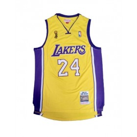 Camiseta de la NBA para hombre Mitchell & Ness Bryant #24 de Los Angeles Lakers, color amarillo 2008/09, Swingman