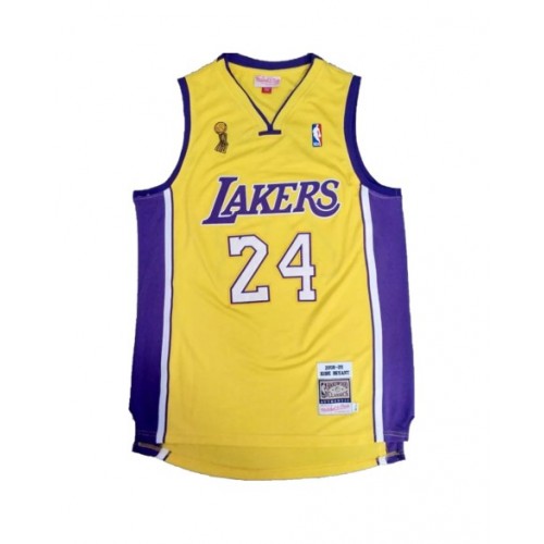 Camiseta de la NBA para hombre Mitchell & Ness Bryant #24 de Los Angeles Lakers, color amarillo 2008/09, Swingman