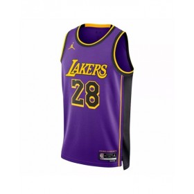 Camiseta Jordan Brand Swingman de Los Angeles Lakers Rui Hachimura #28 para hombre, color morado, edición Statement, 2022/23