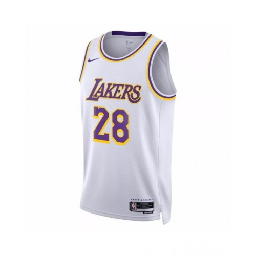 Camiseta Nike Swingman Rui Hachimura #28 de Los Angeles Lakers para hombre, edición Association, color blanco 2022/23