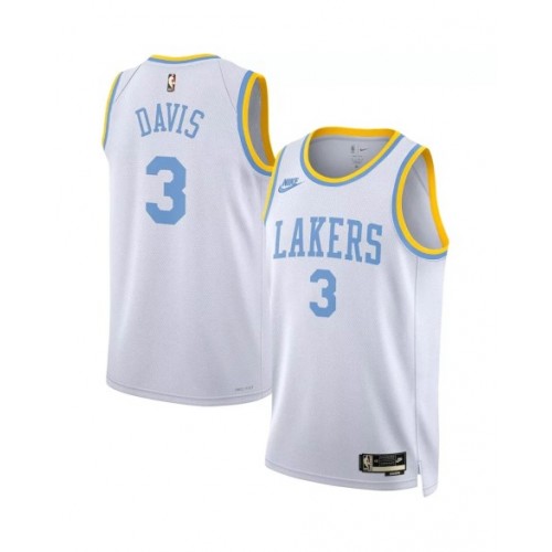 Camiseta Nike de Anthony Davis #3 de Los Angeles Lakers para hombre, color blanco 2022/23, edición clásica