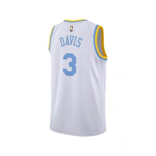 Camiseta Nike de Anthony Davis #3 de Los Angeles Lakers para hombre, color blanco 2022/23, edición clásica