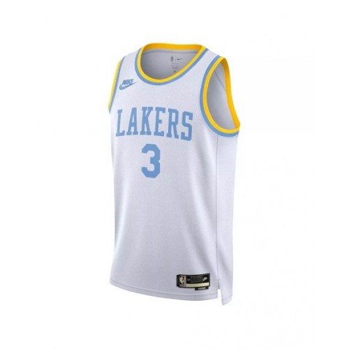 Camiseta Nike de Anthony Davis #3 de Los Angeles Lakers para hombre, color blanco 2022/23, edición clásica