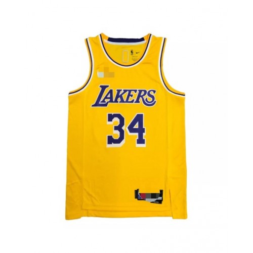 Camiseta de hombre O'NEAL #34 Gold 2021 Diamond Swingman de Los Angeles Lakers - Edición Icon