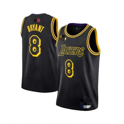 Camiseta de hombre Kobe Bryant #8 Swingman negra de Los Angeles Lakers - Edición City