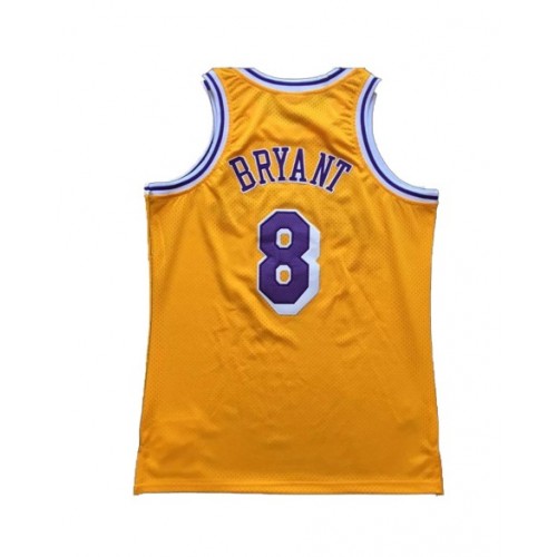 Camiseta NBA Swingman de Los Angeles Lakers Bryant #8 amarilla 1996/97 para hombre