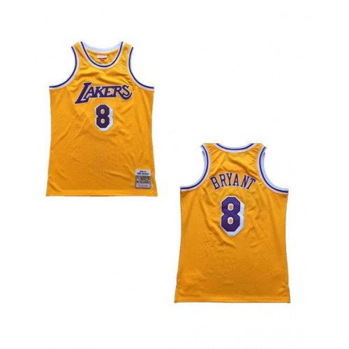 Camiseta NBA Swingman de Los Angeles Lakers Bryant #8 amarilla 1996/97 para hombre