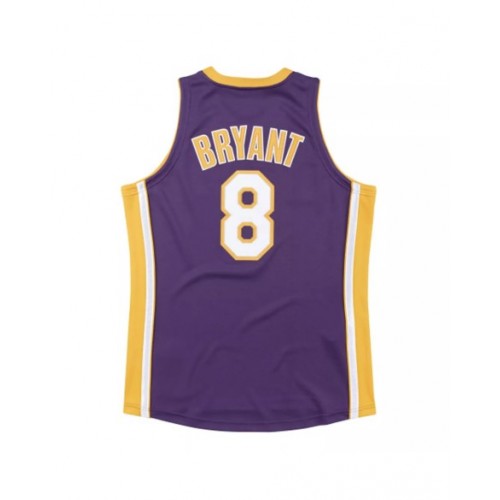 Camiseta de los Lakers de Los Ángeles Kobe Bryant #8 Mitchell&Ness de color morado 00-01 Hardwood Classics para hombre