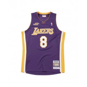 Camiseta de los Lakers de Los Ángeles Kobe Bryant #8 Mitchell&Ness de color morado 00-01 Hardwood Classics para hombre