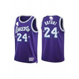 Camiseta de hombre Kobe Bryant #24 de Los Angeles Lakers con el logo Diamond Swingman morado 2021/22 - Edición City