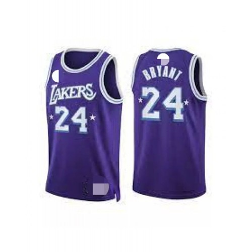 Camiseta de hombre Kobe Bryant #24 de Los Angeles Lakers con el logo Diamond Swingman morado 2021/22 - Edición City