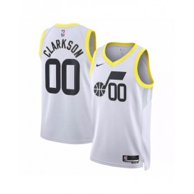 Camiseta Nike Jordan Clarkson #00 de Utah Jazz para hombre, color blanco 2022/23, Swingman - Association Edition