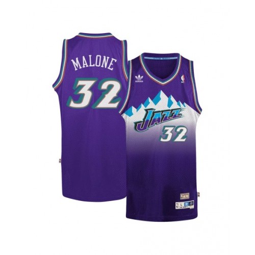 Camiseta de la NBA adidas de Karl Malone #32 de Utah Jazz para hombre, color morado, 1996/97, Swingman