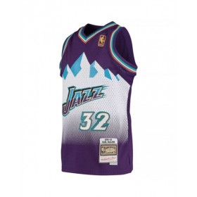 Camiseta de la NBA Mitchell & Ness de Utah Jazz para hombre, color morado, modelo Swingman de Karl Malone #32, 1996/97