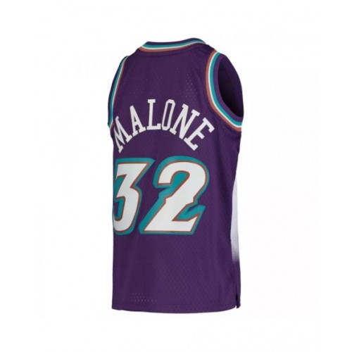 Camiseta de la NBA Mitchell & Ness de Utah Jazz para hombre, color morado, modelo Swingman de Karl Malone #32, 1996/97