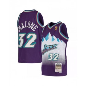 Camiseta de la NBA Mitchell & Ness de Utah Jazz para hombre, color morado, modelo Swingman de Karl Malone #32, 1996/97