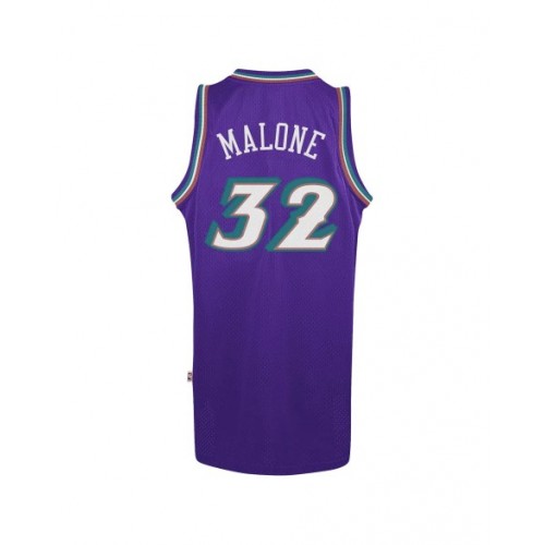 Camiseta de la NBA adidas de Karl Malone #32 de Utah Jazz para hombre, color morado, 1996/97, Swingman