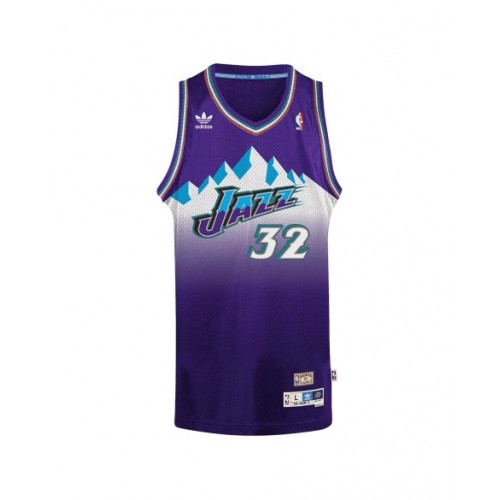 Camiseta de la NBA adidas de Karl Malone #32 de Utah Jazz para hombre, color morado, 1996/97, Swingman