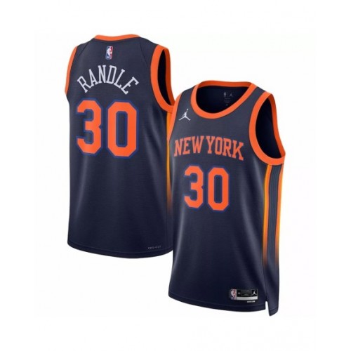 Camiseta de hombre New York Knicks Julius Randle #30 Jordan Brand azul marino 2022/23 Swingman - Edición Statement