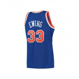 Camiseta retro de la NBA Nike azul swingman Patrick Ewing #33 de los New York Knicks