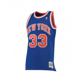 Camiseta retro de la NBA Nike azul swingman Patrick Ewing #33 de los New York Knicks