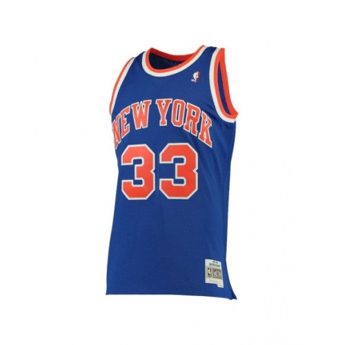 Camiseta retro de la NBA Nike azul swingman Patrick Ewing #33 de los New York Knicks