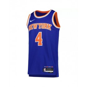 Camiseta Swingman Derrick Rose #4 azul 2022/23 de los New York Knicks para hombre - Edición Icon