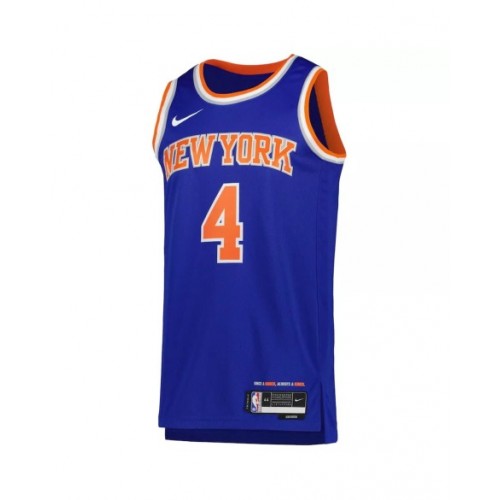 Camiseta Swingman Derrick Rose #4 azul 2022/23 de los New York Knicks para hombre - Edición Icon