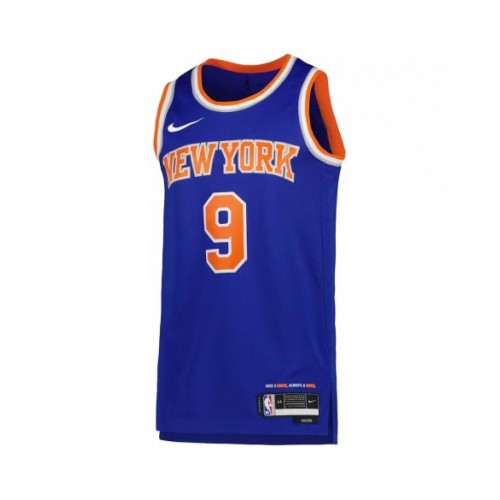 Camiseta de hombre New York Knicks RJ Barrett #9 azul 22/23 Swingman - Edición Icon