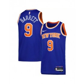 Camiseta de hombre New York Knicks RJ Barrett #9 azul 22/23 Swingman - Edición Icon