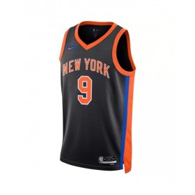 Camiseta Nike Swingman n.º 9 de RJ Barrett de los New York Knicks 2022/23 en color negro - Edición City