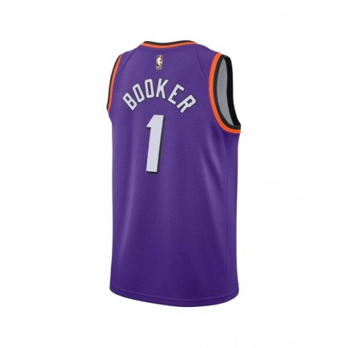 Camiseta Nike Swingman Devin Booker #1 de los Phoenix Suns para hombre, edición clásica, color morado 2022/23