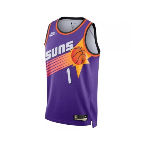 Camiseta Nike Swingman Devin Booker #1 de los Phoenix Suns para hombre, edición clásica, color morado 2022/23