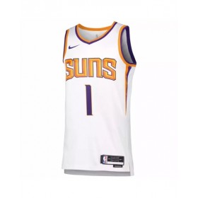 Camiseta de hombre Phoenix Suns Devin Booker #1 blanca 22/23 Swingman - Edición de la asociación