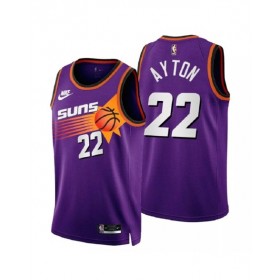 Camiseta Nike Swingman Deandre Ayton #22 de los Phoenix Suns para hombre, edición clásica, color morado 2022/23