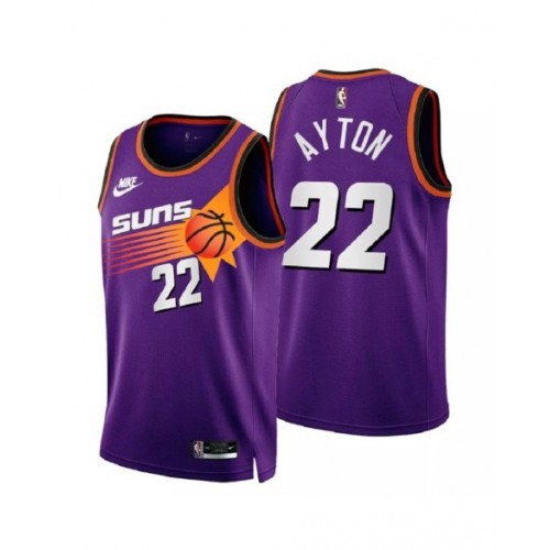 Camiseta Nike Swingman Deandre Ayton #22 de los Phoenix Suns para hombre, edición clásica, color morado 2022/23