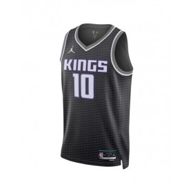 Camiseta de hombre Sacramento Kings Domantas Sabonis #10 negra 2022/23 Swingman - Edición Statement