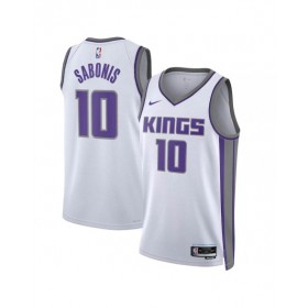 Camiseta Sacramento Kings Domantas Sabonis #10 blanca 22/23 Swingman para hombre - Edición Asociación